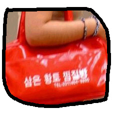 햇빛을 받으면 더욱 빛이나는 빨간가방